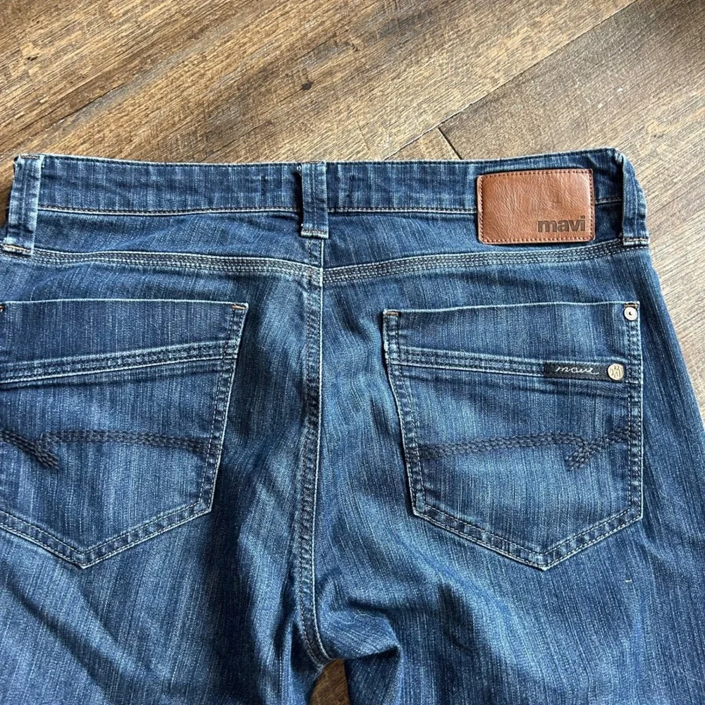 Mavi Zach Straight Leg Mens Dark Wash Stretch Denim Jeans 34x32 0045328371